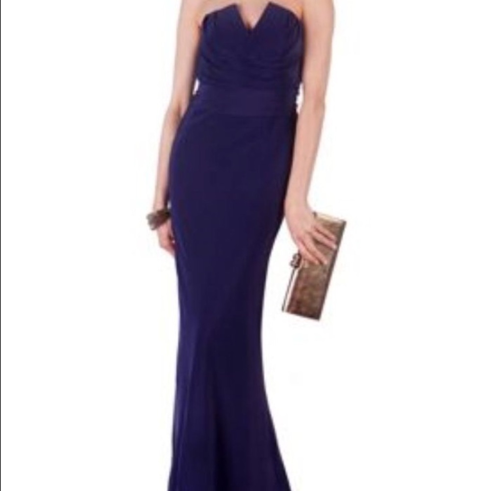 Ted Baker Strapless Purple Formal Dress